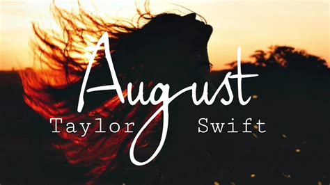 August 9 taylor swift - Official lyric video by Taylor Swift performing “august” – off her album ‘folklore.’ Album available here: https://store.taylorswift.com Subscribe to Taylor...